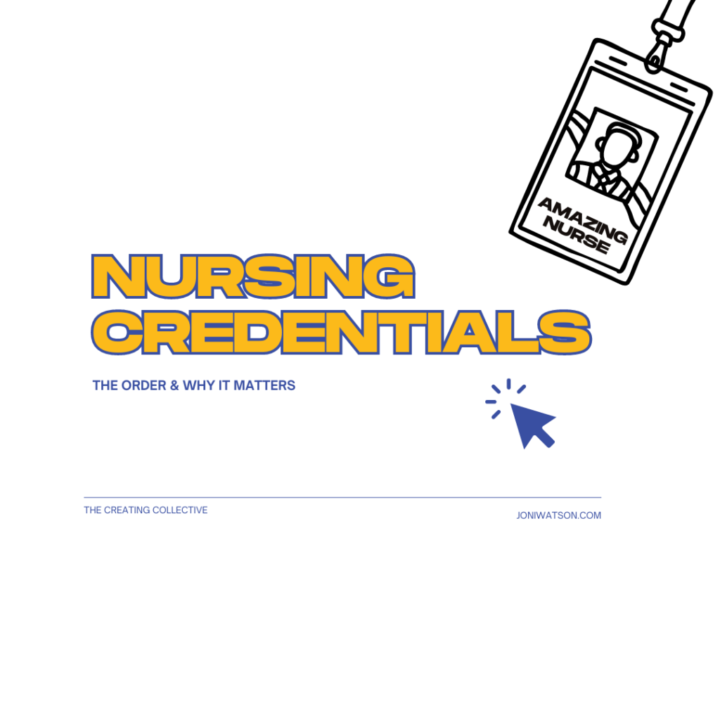 Celebrating Nursing Credentials: The Order & Why It Matters